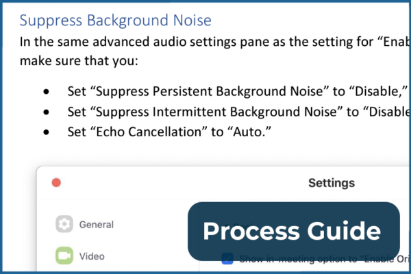 A screenshot of a guide to using Zoom